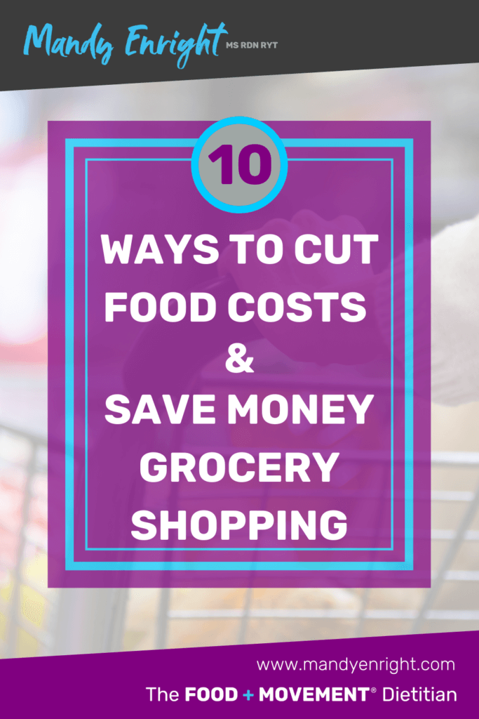 cut food costs save money grocery shopping