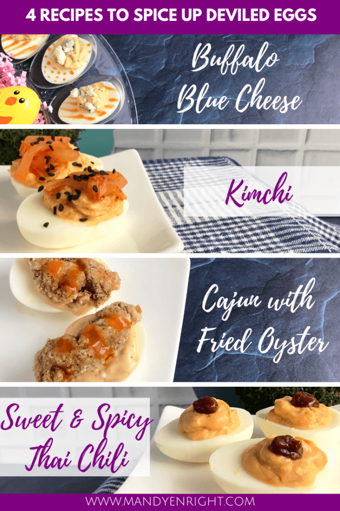 Spicy Deviled Egg Recipes | Easter Hardboiled Egg Leftovers | FOOD + MOVEMENT | Mandy Enright MS RDN RYT