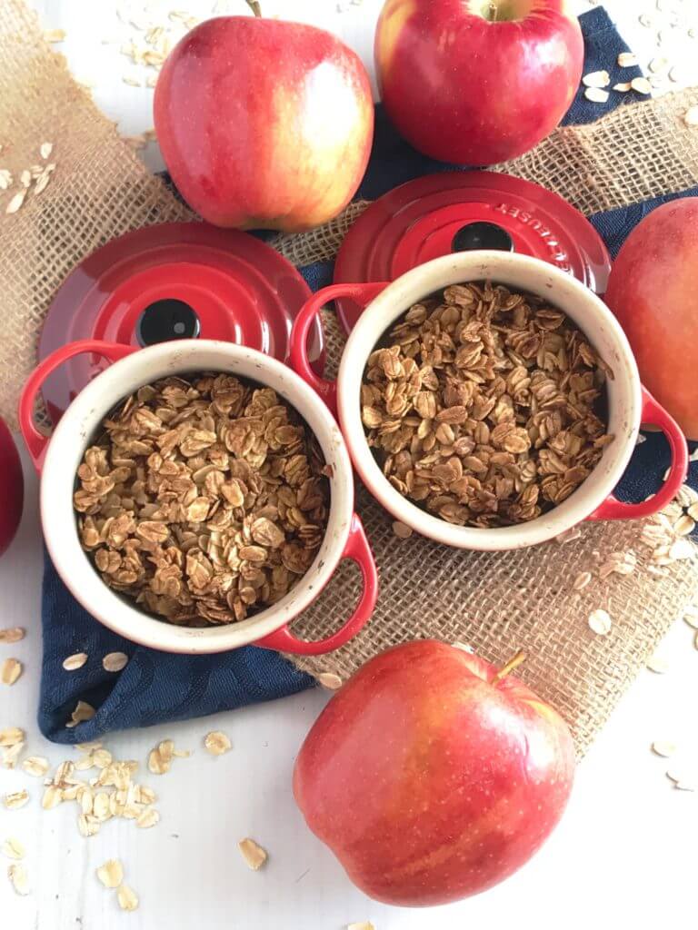 Easy 5 Ingredient Apple Crisp | Nutrition Nuptials | Mandy Enright MS RDN RYT